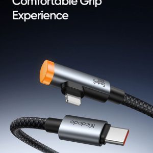 MCDODO CA-586 1.2 Meter 36W Right-Angle Auto Power Off Type-C to Phone Cable