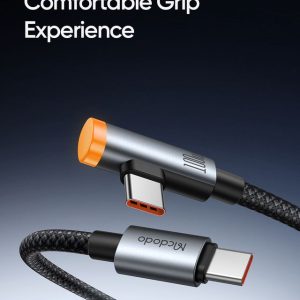MCDODO CA-587 1.2 Meter 100W Right-Angle Auto Power Off Type-C to Type-C Cable