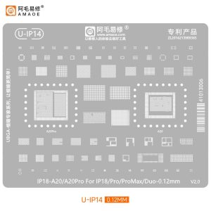 AMAOE BGA STENCILS - U-IP14 for 18 Series