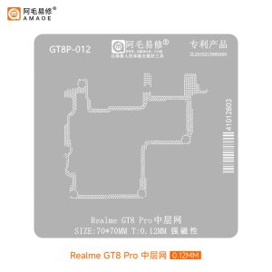 AMAOE BGA STENCILS - Middle Layer - QT8P REALME QT 8Pro