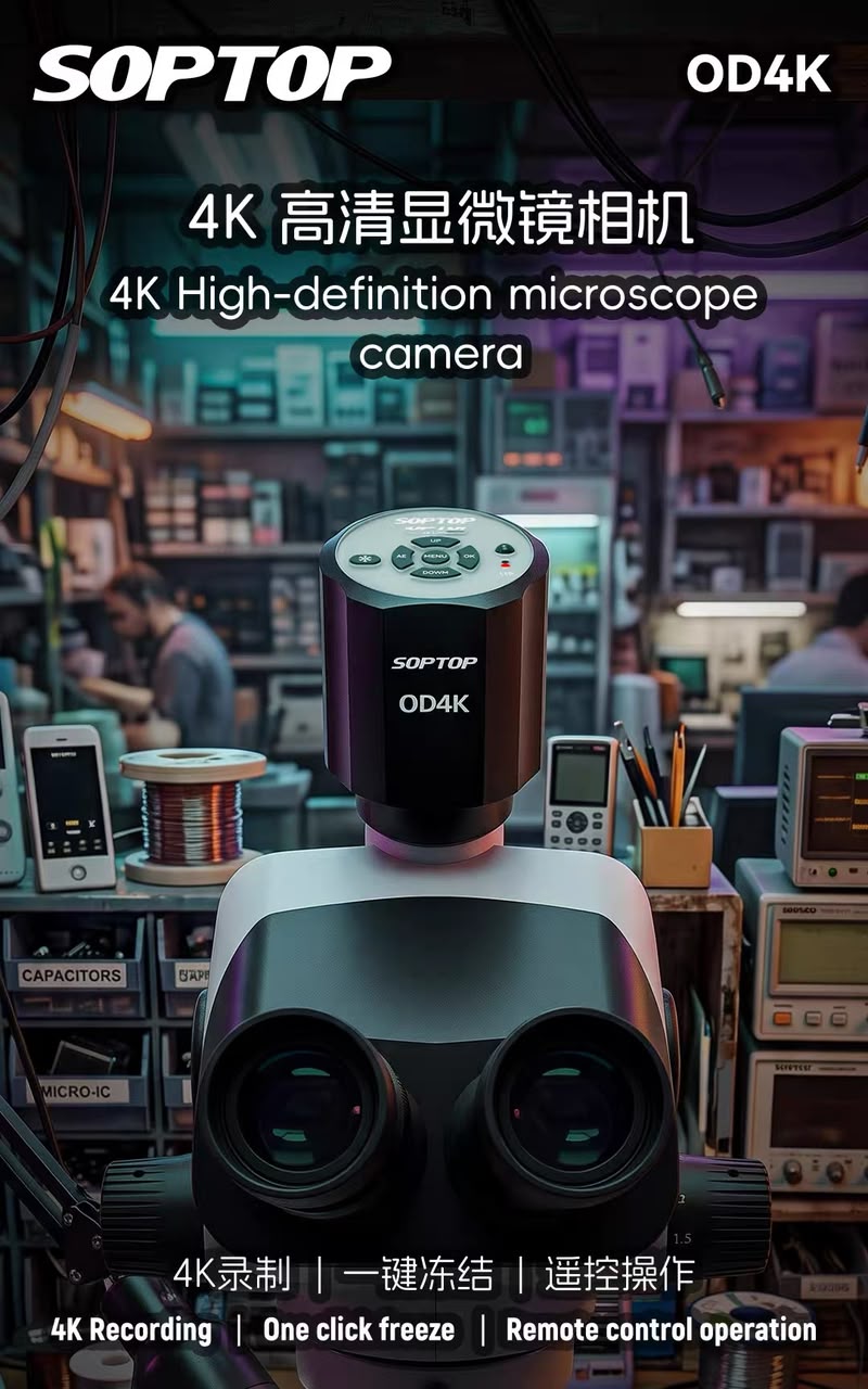 SOPTOP OD4K 4K High-Defination Microscope Camera