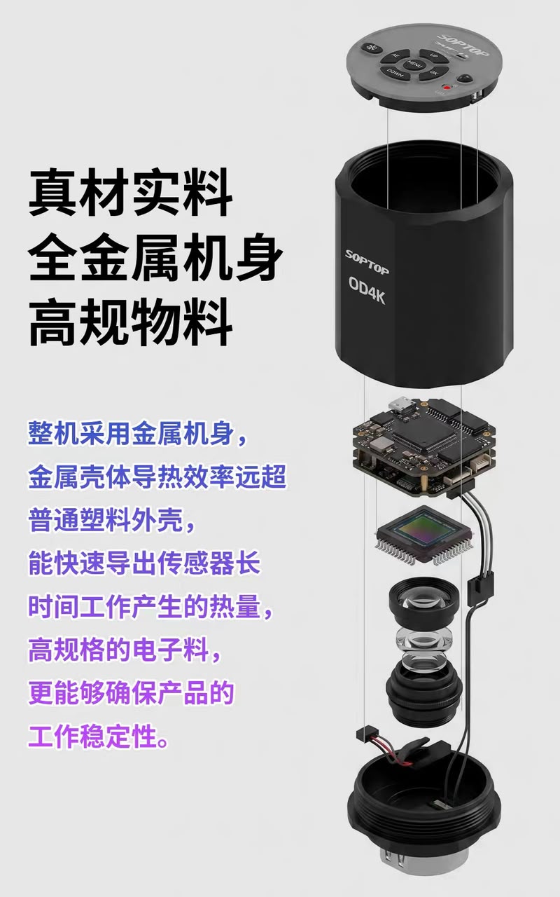 SOPTOP OD4K 4K High-Defination Microscope Camera - Image 2