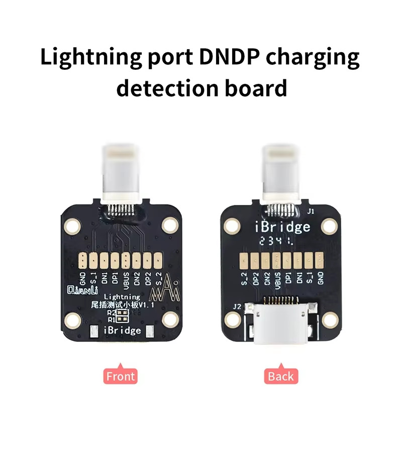 QIANLI iBRIDGE Tail Plug Type-C Charging DNDP Detection Epitaxial Board - Image 3