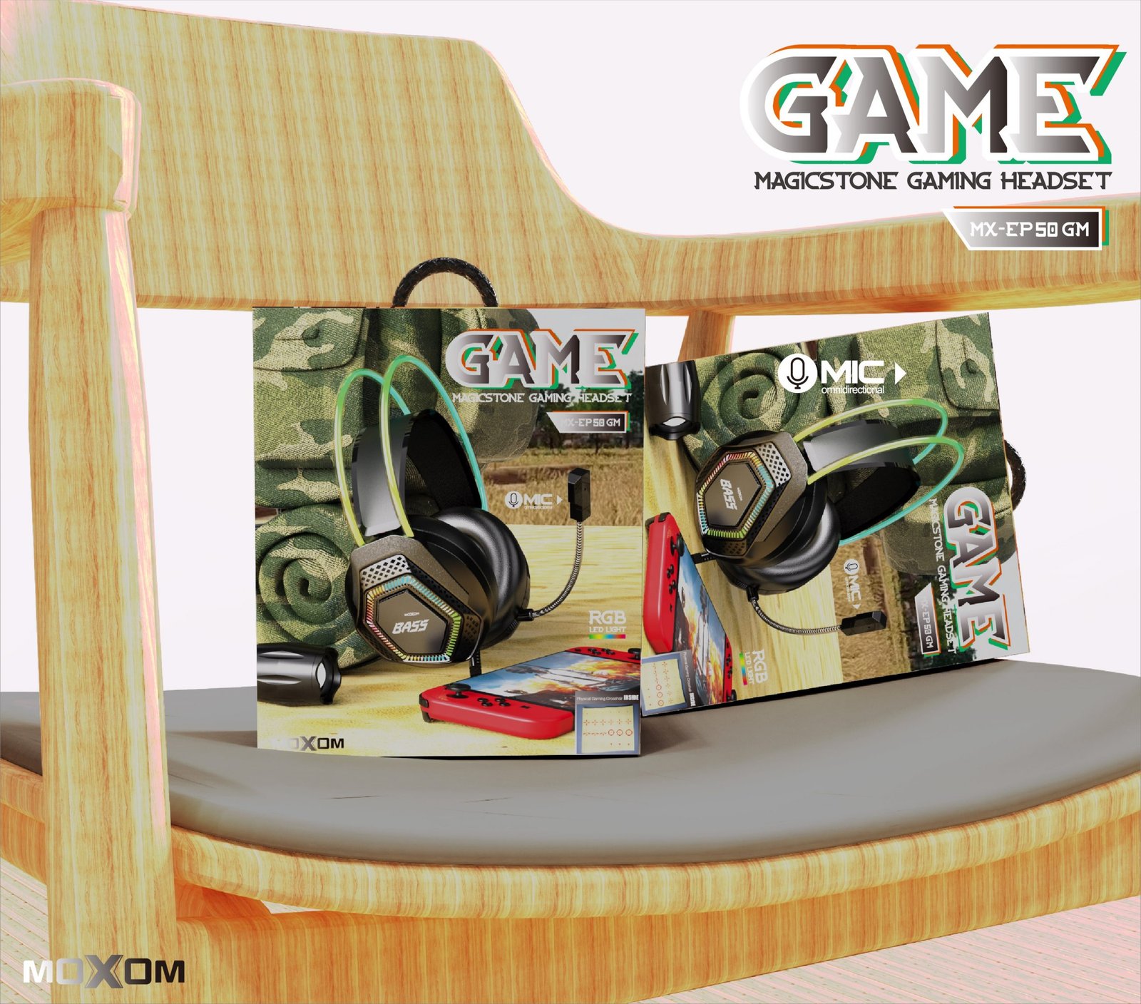 MOXOM MX-EP50 GM Magicstone Gaming Headset - Image 5