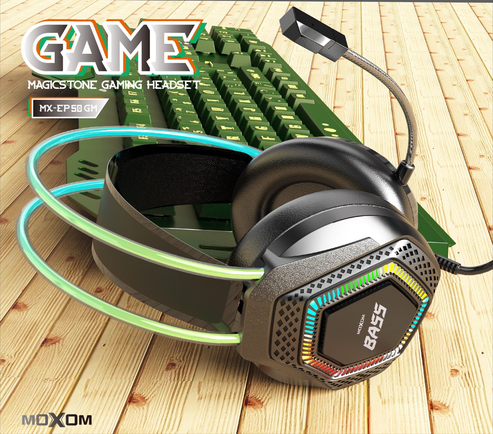 MOXOM MX-EP50 GM Magicstone Gaming Headset - Image 4