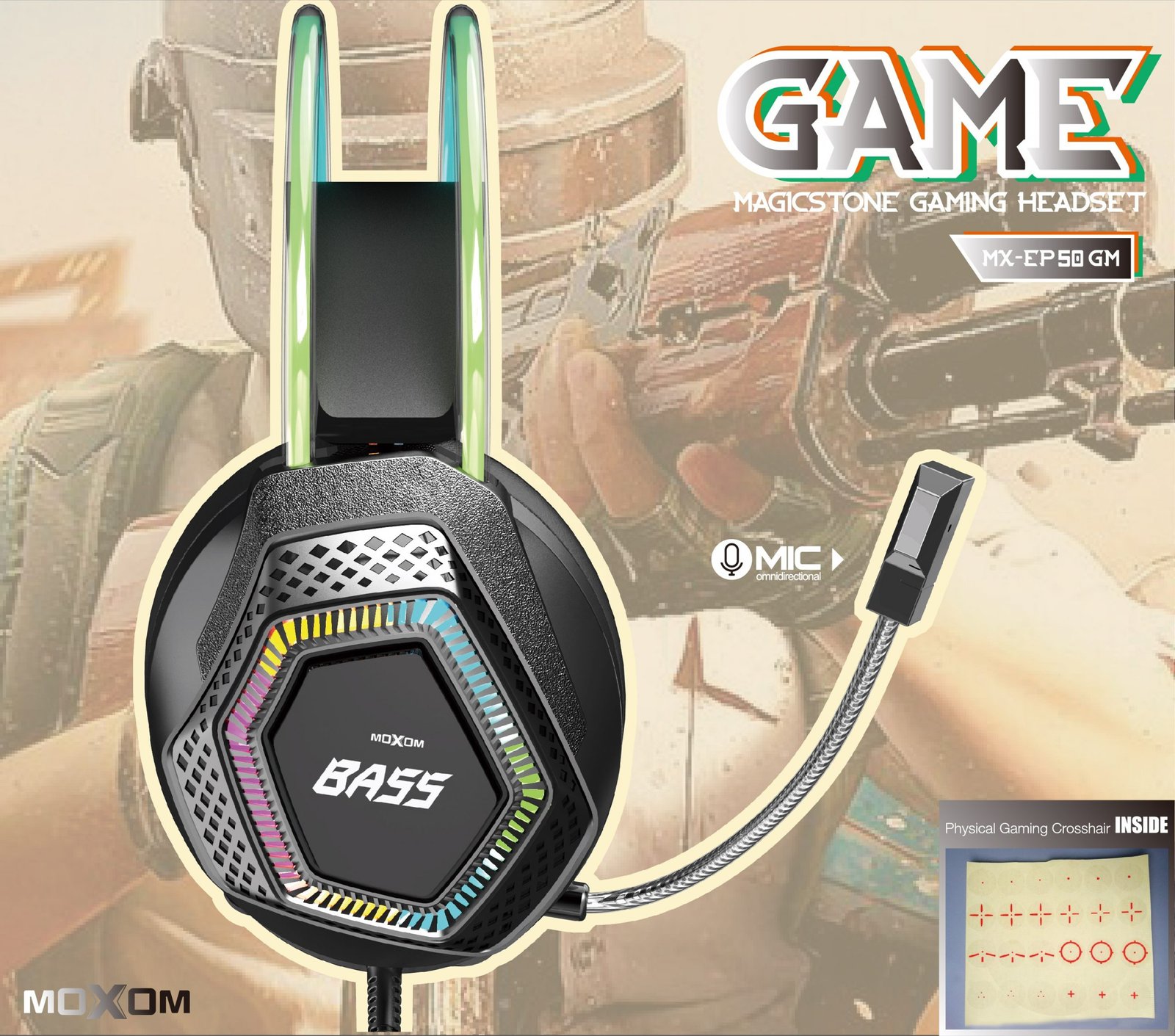 MOXOM MX-EP50 GM Magicstone Gaming Headset - Image 3