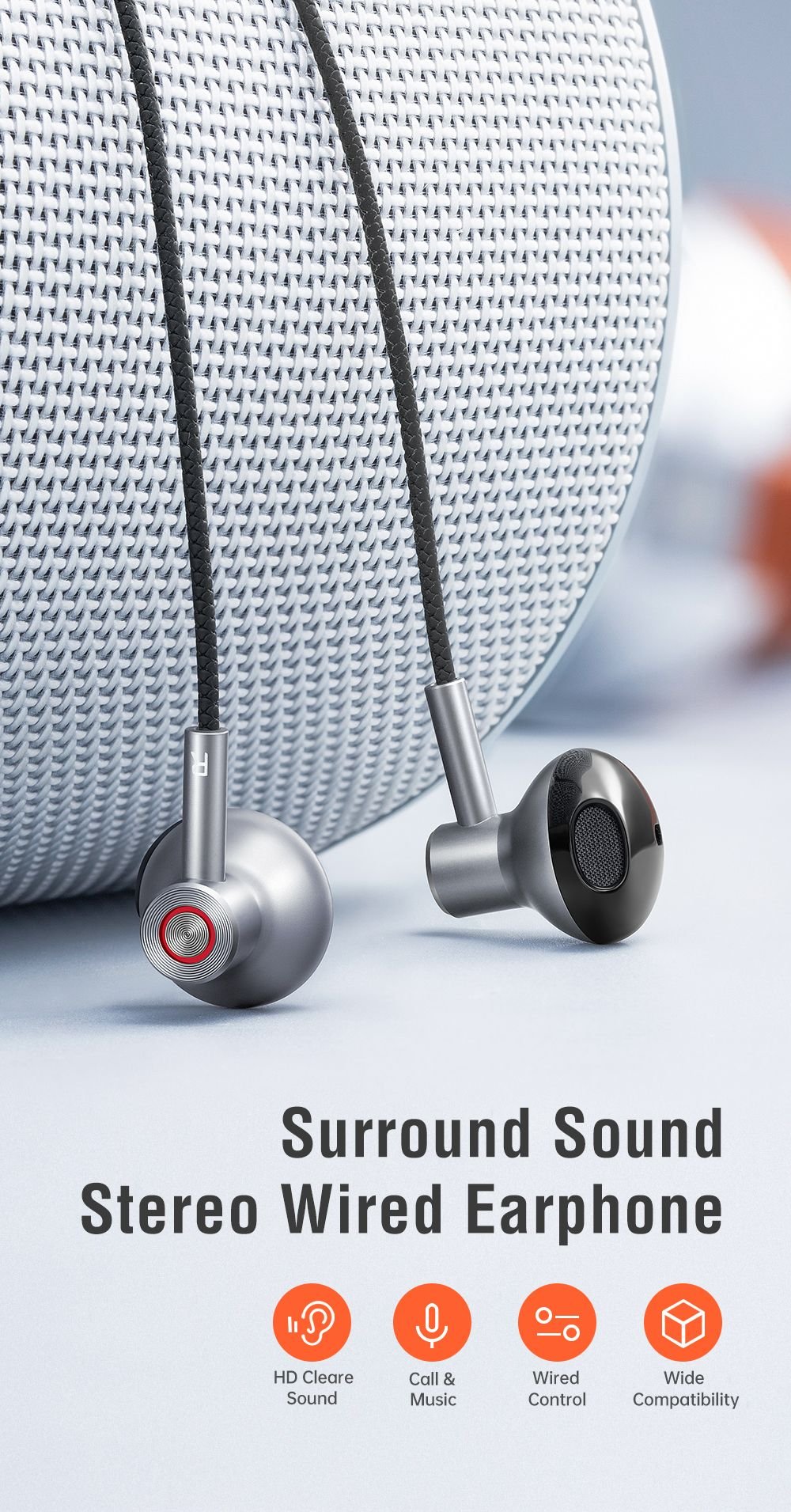 MCDODO HP-1210 HD Wired Earphone (3.5mm)