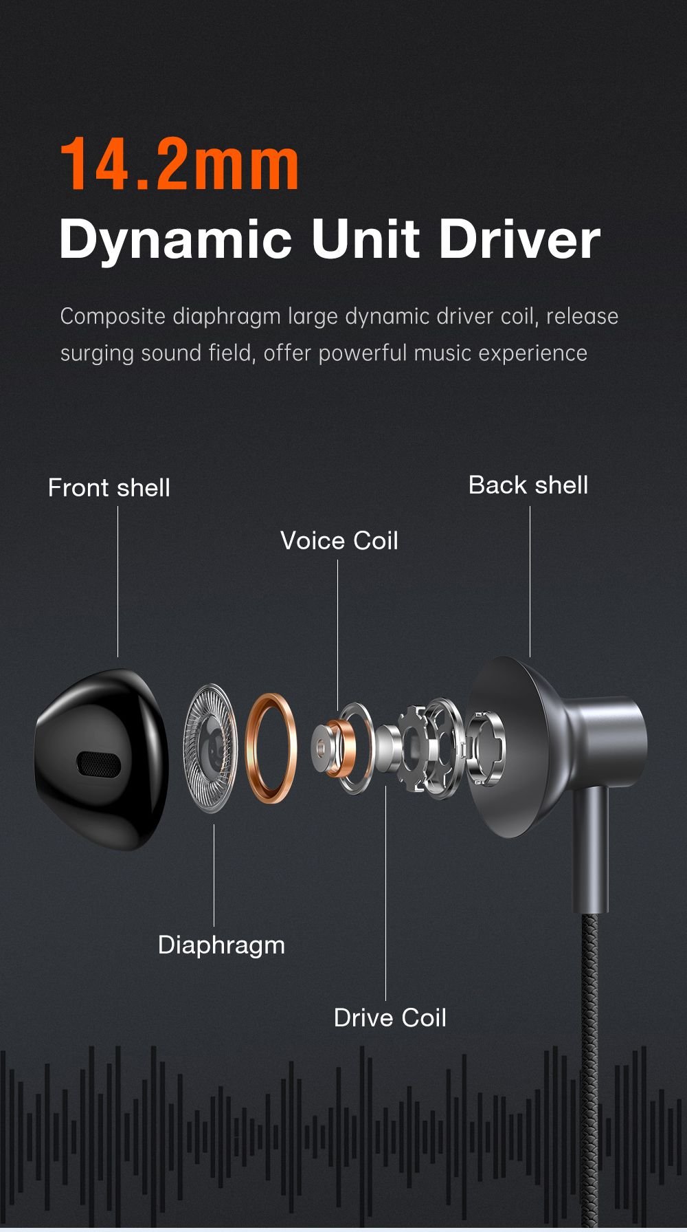 MCDODO HP-1210 HD Wired Earphone (3.5mm) - Image 5