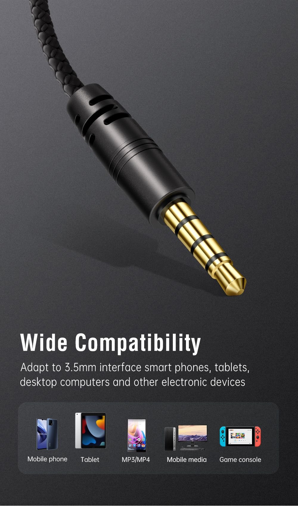 MCDODO HP-1210 HD Wired Earphone (3.5mm) - Image 4