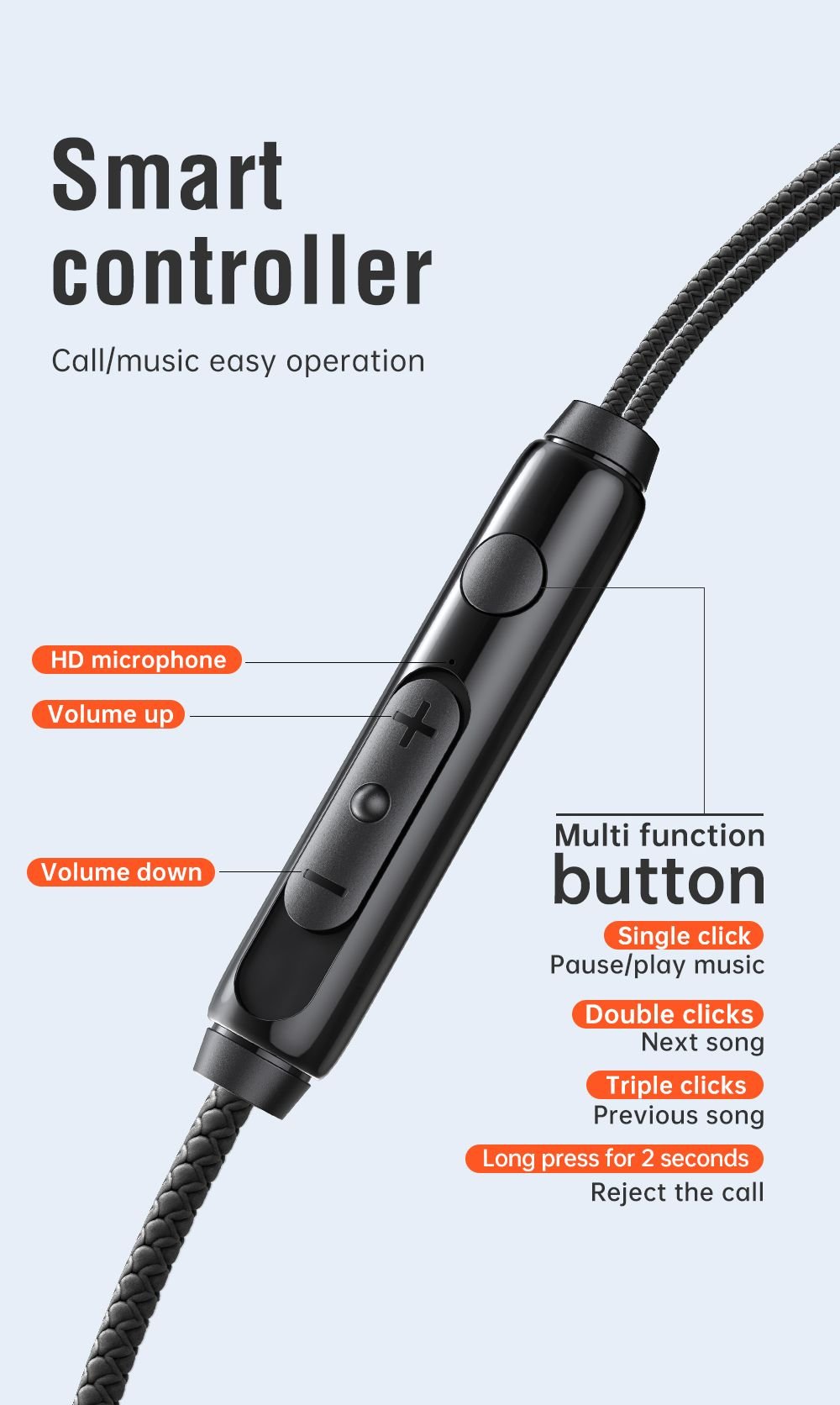 MCDODO HP-1210 HD Wired Earphone (3.5mm) - Image 2