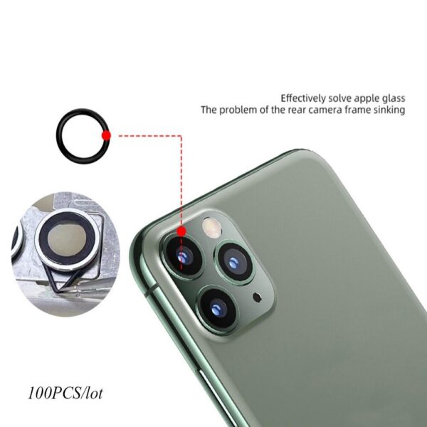 PHONE X-12 Pro Max Rear Camera Water Proof Rubber for Replace Back Glass (100pcs)