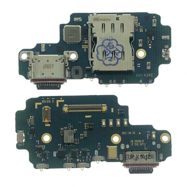 SM S22 Ultra-5G SM-S908B, SM-S908B/DS (International) (ORI) Charging Board + Sim Holder