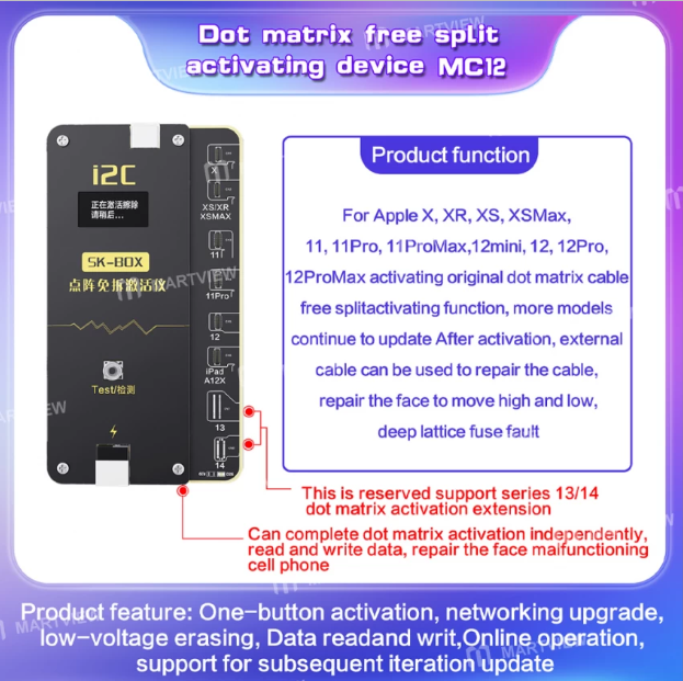 i2C MC12 SK-BOX Face ID Activating Device – CME Distribution Sdn Bhd