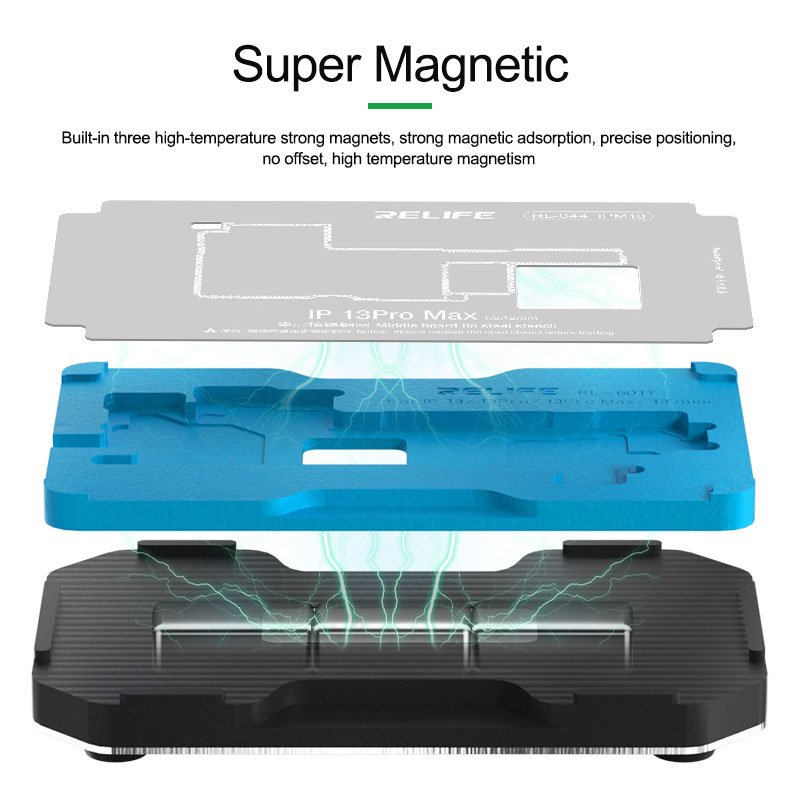 Middle Layer Board Reballing - RELIFE RL-601T Middle Board Tinning 18in1 X-14PM - Image 4
