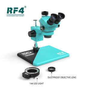 RF4 RF-7050PRO 7-50X Trinocular Synchronous Microscope with LED Lights
