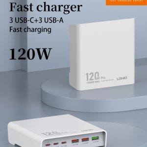 LDNIO Q605 120W Power Max Super Fast Desktop Charger