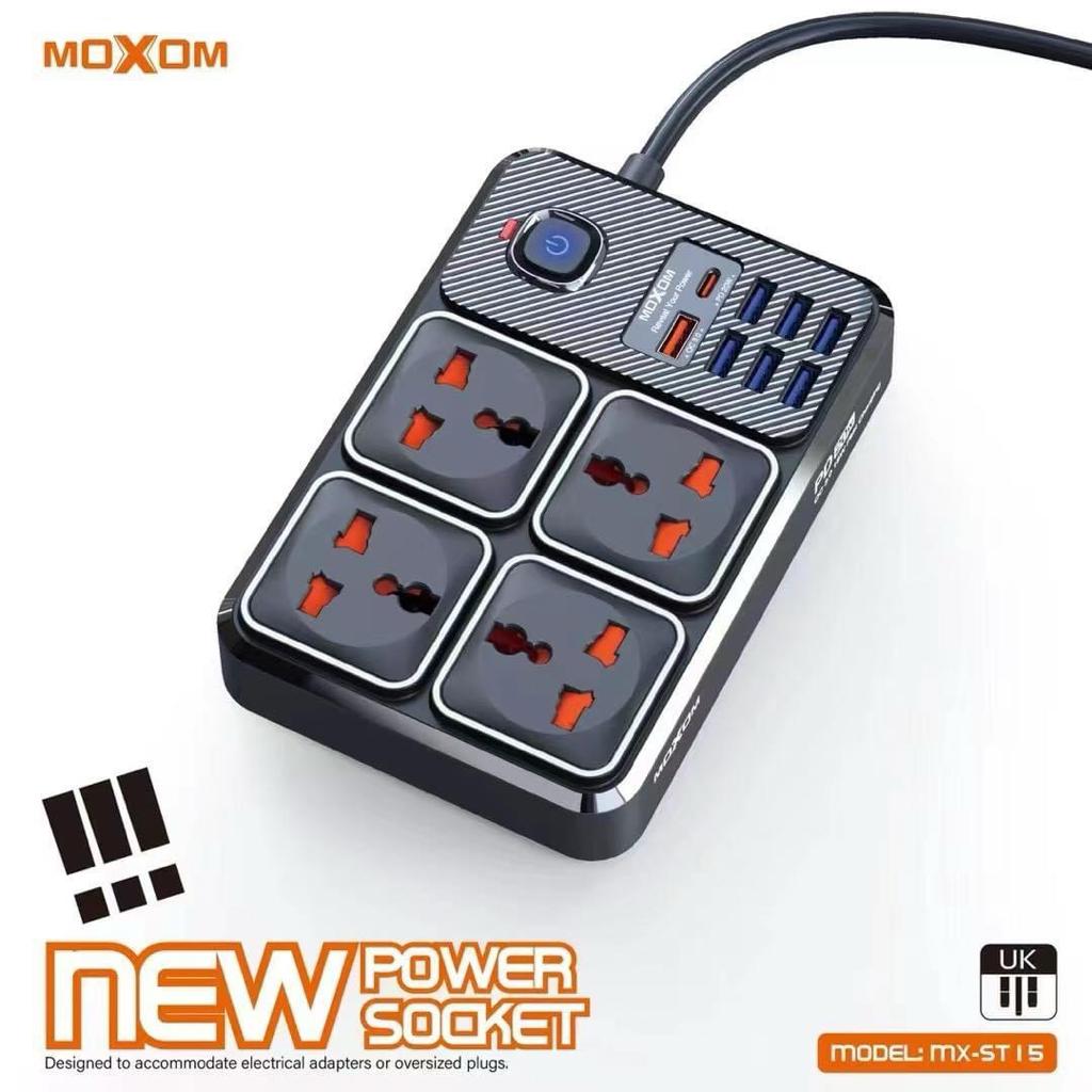 MOXOM MX-ST15 PD 20+ QC18W 12 in 1 Power Socket – CME Distribution