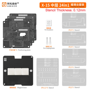 Middle Layer Board Reballing AMAOE 24in1 Magnetic X-15PM
