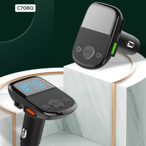 LDNIO C706Q Bluetooth FM Transmitter Dual USB Charger