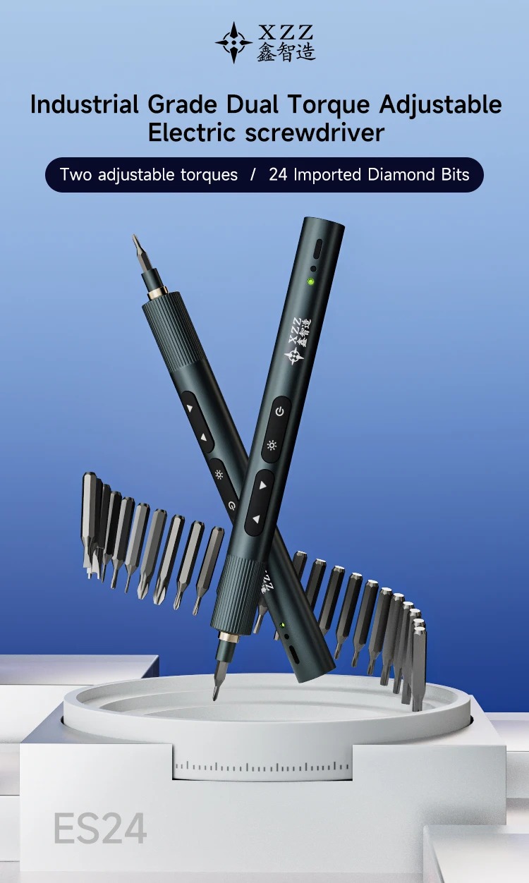 XZZ ES24 Precision Electric Screwdriver Set (with 24 Tips)