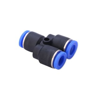 PU Tube Male Pneumatic Y Connector : 8MM