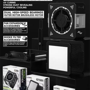 LUOWEI CF01 Cooling & Exhaust Fan & UV Lamp
