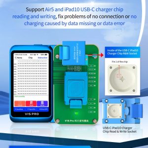 JCID-Programmer USB-C PAD10 Charger Eeprom Chip Read & Write Socket