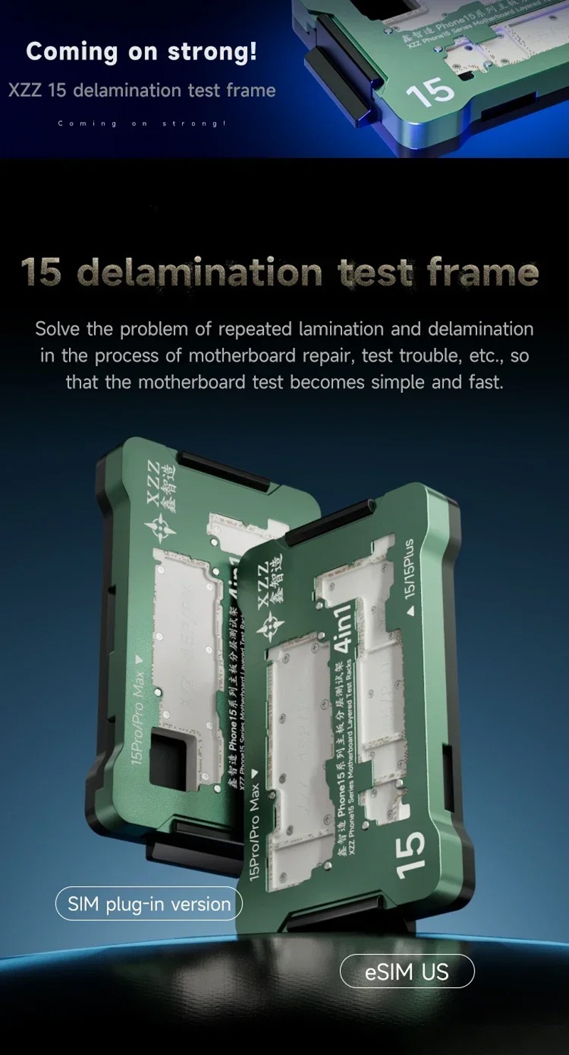 XZZ-Middle Board Layer Testing JIG – XZZ 15 Series 4in1 (SIM Plug-In Version) – ESIM/US Version