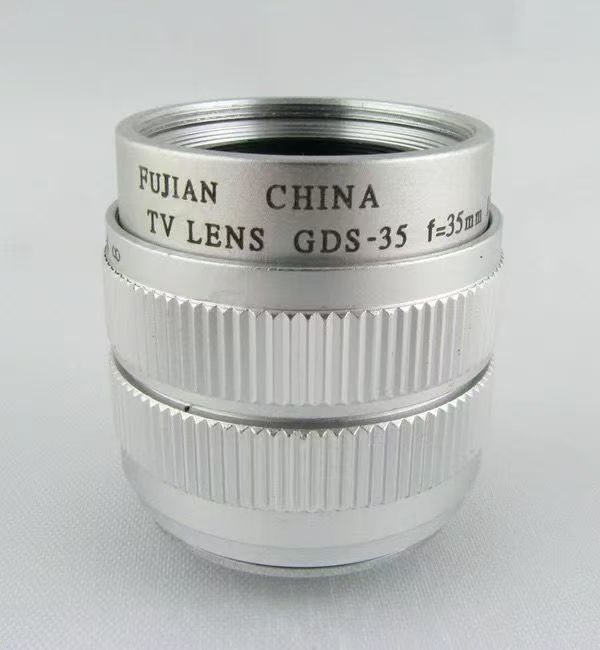 「Fujian（福建）」ブランドの「GDS-35」という型番のCCTVレンズ Review FUJIAN CHINA TV LENS GDS-35 f=35mm 1:1.7 | Happy