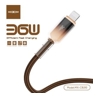MOXOM MX-CB310 1 Meter 36W Fast Charging Type-C to Phone Data Cable
