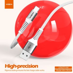 MOXOM MX-CB234 1 Meter 3A Fast Charging Data Cable