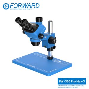 SOPTOP X FORWARD FW-S60Promax-S Synchronous Zoom Trinocular Stereo Microscope (Silicone Pad Base)