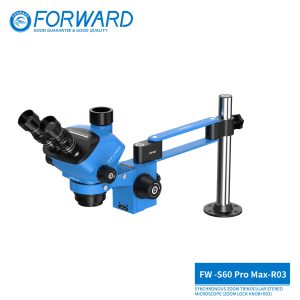 SOPTOP X FORWARD FW-S60Promax-R03 Synchronous Zoom Trinocular Stereo Microscope (Zoom Lock Knob+R02)