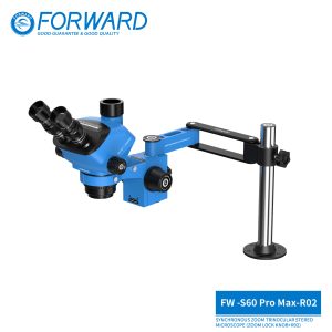 SOPTOP X FORWARD FW-S60Promax-R02 Synchronous Zoom Trinocular Stereo Microscope (Zoom Lock Knob+R02)