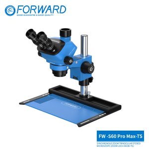 SOPTOP X FORWARD FW-S60Promax-TS Synchronous Zoom Trinocular Stereo Microscope (Zoom Lock Knob+TS)