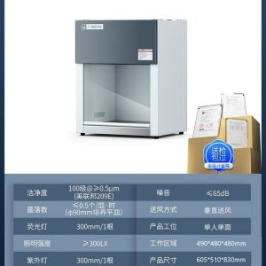 VD-650 Desktop Clean Bench Room (Working Area Size : 490*480*480mm),(Overall Size : 605*510*830mm)