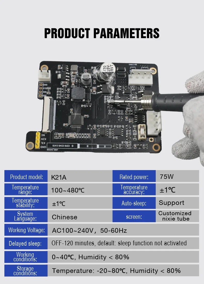 WEMON K21A C210 Intelligent Constant-Temp Professional Soldering Station - Image 9