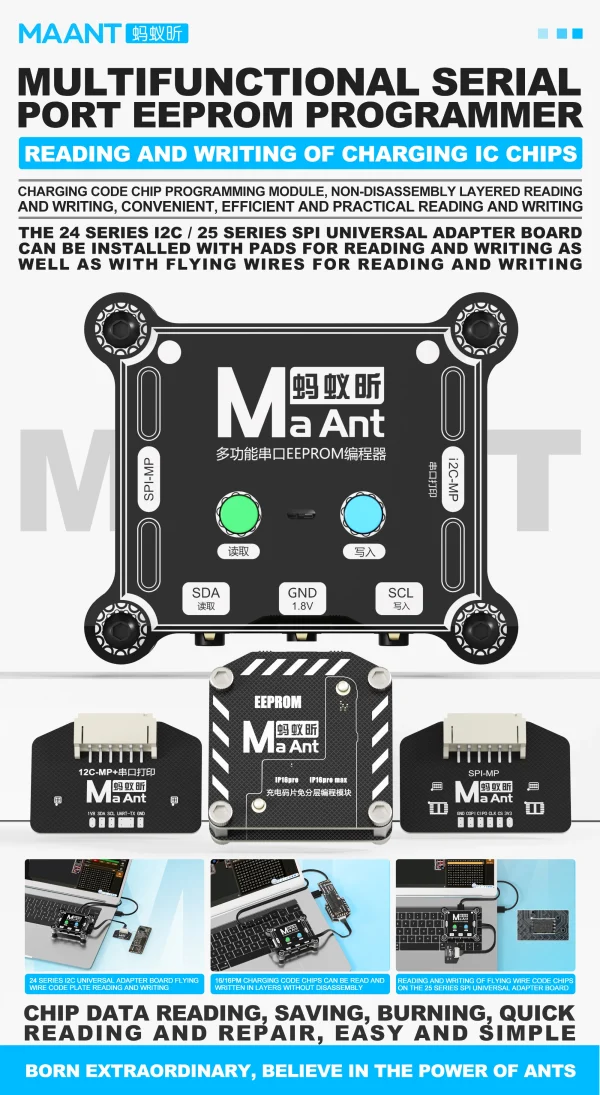 MAANT E1 Multifunctional Serial Eeprom Programmer – CME Distribution ...
