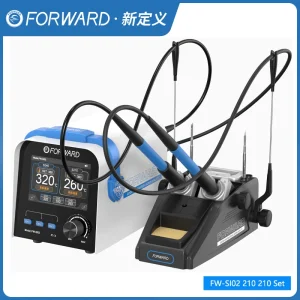 FORWARD FW-SI02 Double Station Precise Temperature Control Soldering Station (2PCS 210 Handle)