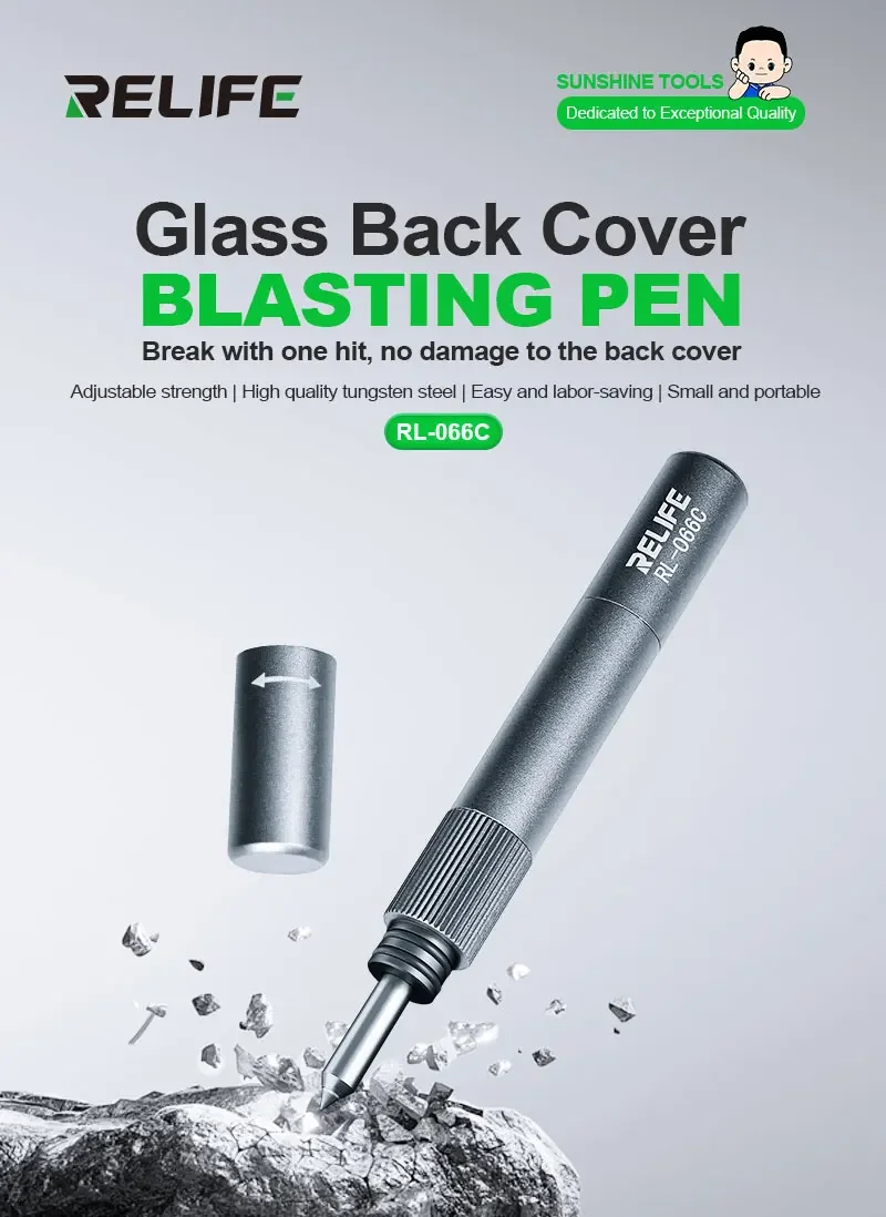 SUNSHINE RELIFE RL-066C Phone Back Cover Glass Removal Tool Pen