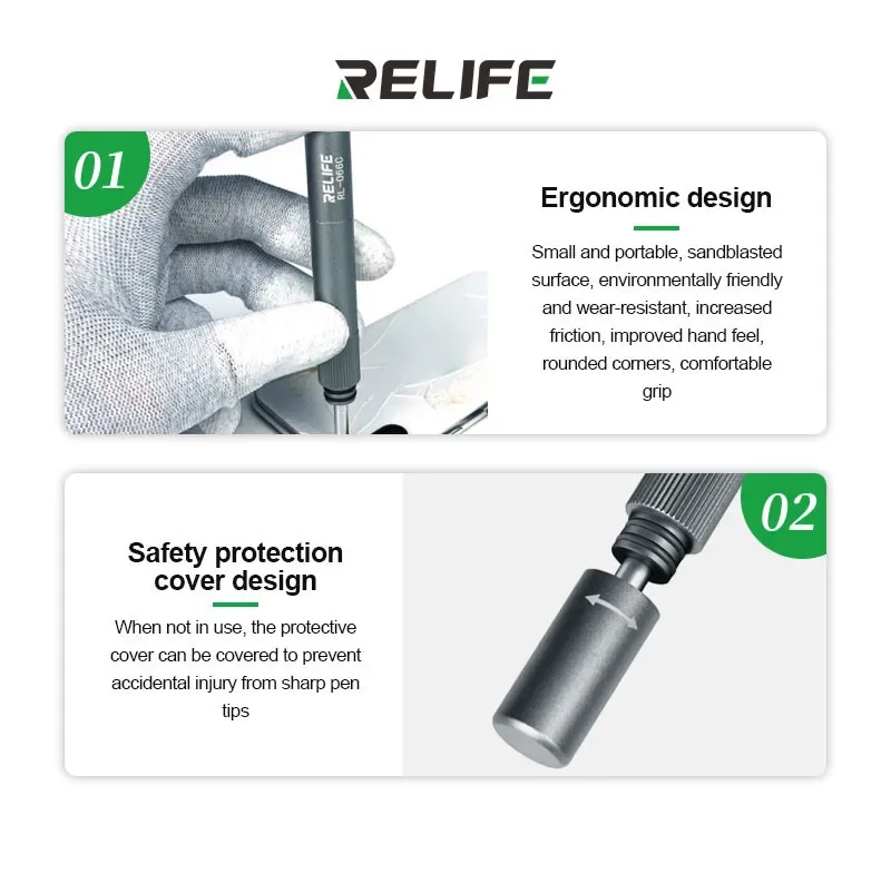 SUNSHINE RELIFE RL-066C Phone Back Cover Glass Removal Tool Pen - Image 7