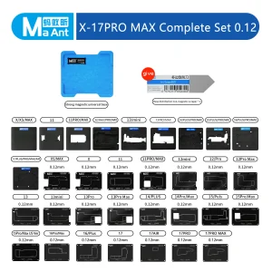 MAANT Middle Layer Board Reball Fullset Platform - X-17PM(Magnetic+Position Plate+Stencil)
