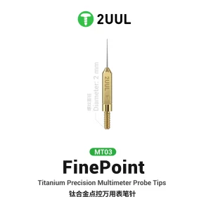 2UUL MT03 Finepoint Titanium Precision Multimeter Probe Tip
